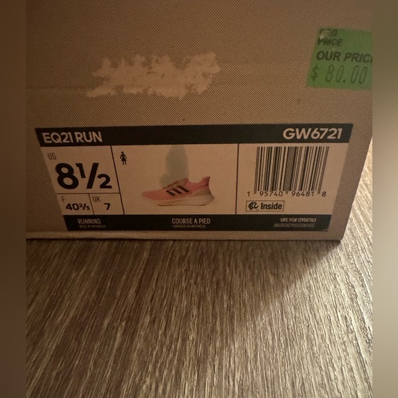 New women’s Adidas Barbie pink running shoes, size 8.5 - Picture 3 of 10